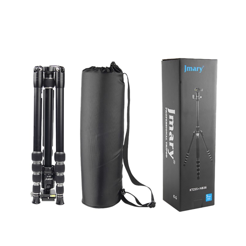 Jmary KT255+NB36 360 Degree Rotatable Interchangeable Head Tripod - 9