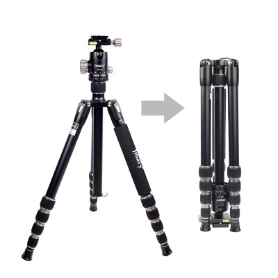 Jmary KT255+NB36 360 Degree Rotatable Interchangeable Head Tripod - 8