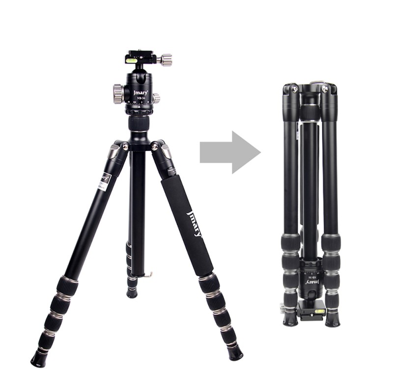 Jmary KT255+NB36 360 Degree Rotatable Interchangeable Head Tripod - 8