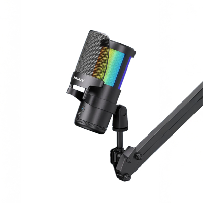 Jmary MC-PW13 Ayrılabilen Pop Filtreli Gürültü Önleyici 360° Dönebilen Tak Çalıştır USB Mikrofon - Jmary