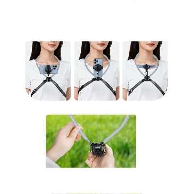 Jmary MG-03 2in1 Eller Serbest Magnetik Boyun Askılı Telefon Tutucu - 5
