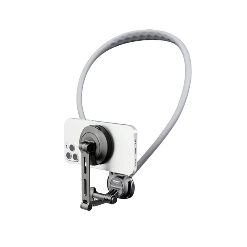 Jmary MG-03 2in1 Eller Serbest Magnetik Boyun Askılı Telefon Tutucu - 1