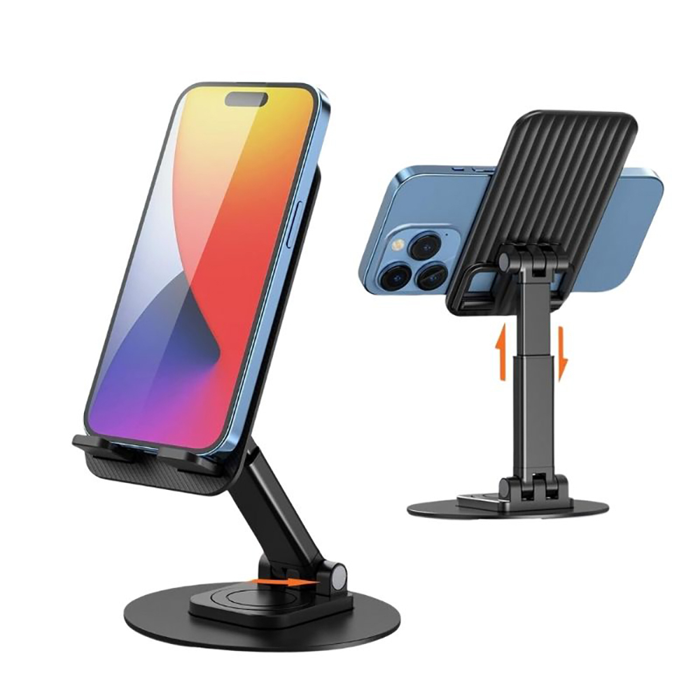 Jmary MK-59 Ayarlanabilir Katlanabilir 360 Derece Dönebilen Telefon ve Tablet Standı - Siyah