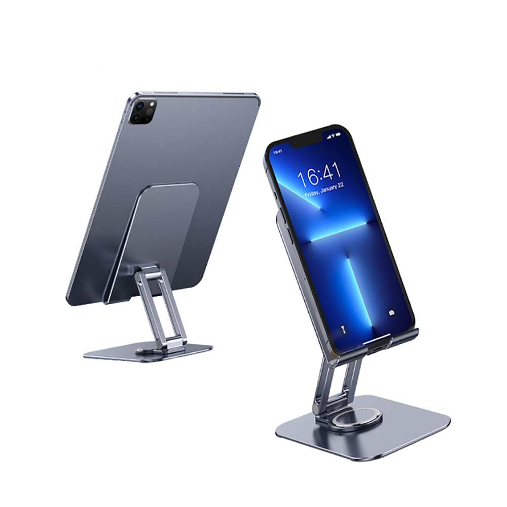 Jmary MK-61 Ayarlanabilir Katlanabilir 360 Derece Dönebilen Telefon ve Tablet Standı - Gri