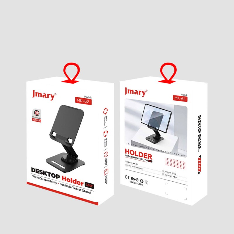 Jmary MK-62 Adjustable Foldable 360 ​​Degree Rotating Phone and Tablet Stand - 9