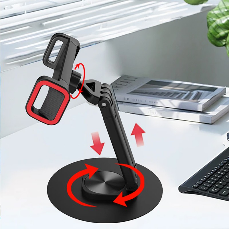 Jmary MK-63 Ayarlanabilir Katlanabilir 360 Derece Dönebilen Telefon ve Tablet Standı - 4
