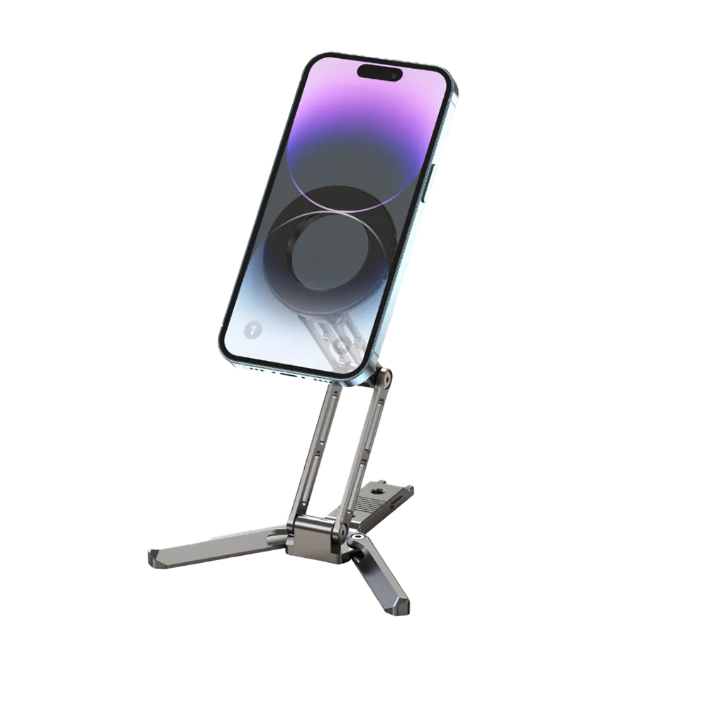 Jmary MS-96 Ayarlanabilir Katlanabilir 360 Derece Dönebilen Magnetik Telefon Standı - Siyah
