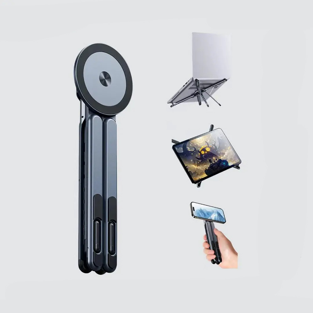 Jmary MS-99 Ayarlanabilir Çok Fonksiyonlu Magnetik Macbook Notebook Standı - Siyah