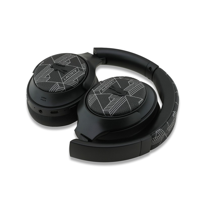 Lacoste Original Licensed LH01 ANC Foldable Carrying Bag Over-Ear Bluetooth Headphones v5.4 - 7