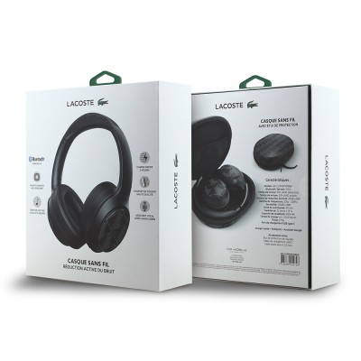 Lacoste Original Licensed LH01 ANC Foldable Carrying Bag Over-Ear Bluetooth Headphones v5.4 - 10