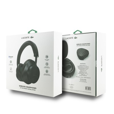 Lacoste Original Licensed LH02 ANC Adjustable Carrying Bag Over-Ear Bluetooth Headphones v5.4  - 9