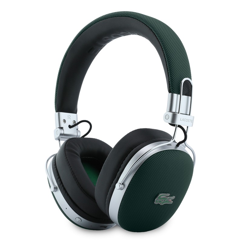 Lacoste Original Licensed LH03 Adjustable Piqué Over-Ear Bluetooth Headphones with Carrying Case v5.4 - 3