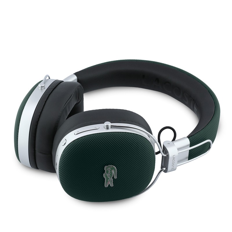 Lacoste Original Licensed LH03 Adjustable Piqué Over-Ear Bluetooth Headphones with Carrying Case v5.4 - 7
