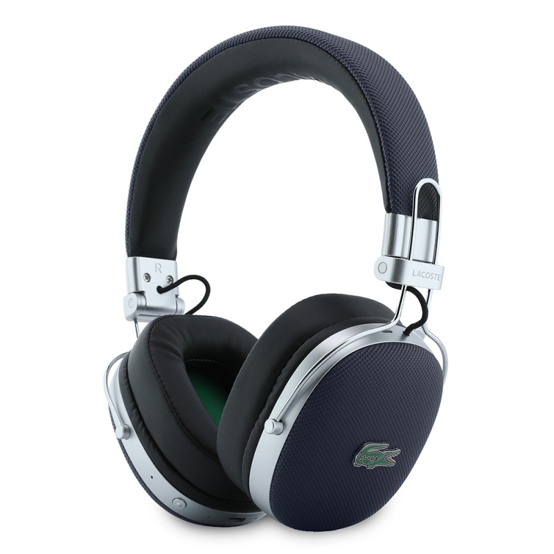 Lacoste Original Licensed LH03 Adjustable Piqué Over-Ear Bluetooth Headphones with Carrying Case v5.4 - 4