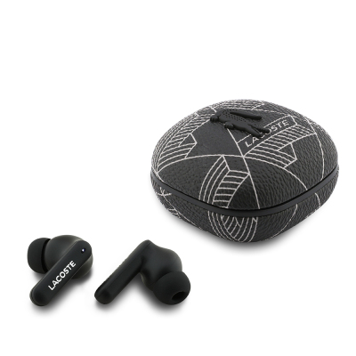 Lacoste Orjinal Lisanslı ANC/ENC Monogram Desenli TWS Kulak İçi Bluetooth Kulaklık v5.4 - Lacoste
