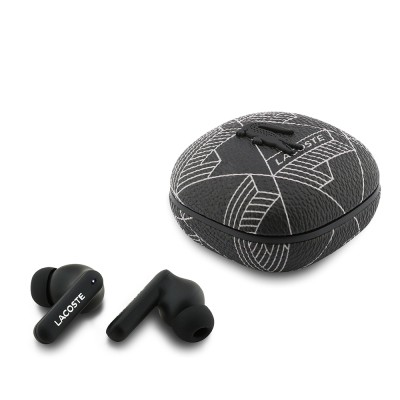 Lacoste Orjinal Lisanslı ANC/ENC Monogram Desenli TWS Kulak İçi Bluetooth Kulaklık v5.4 - 2