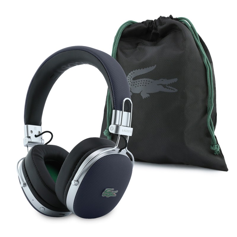 Lacoste Orjinal Lisanslı LH03 Taşıma Çantalı Ayarlanabilir Pike Kulak Üstü Bluetooth Kulaklık v5.4 - 20