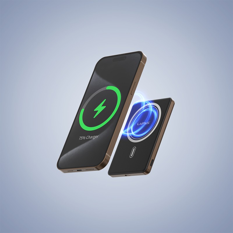 Lapas LP-PW003 Ultra Slim Fast Charging Wireless Powerbank 5000mAh 15W - 13