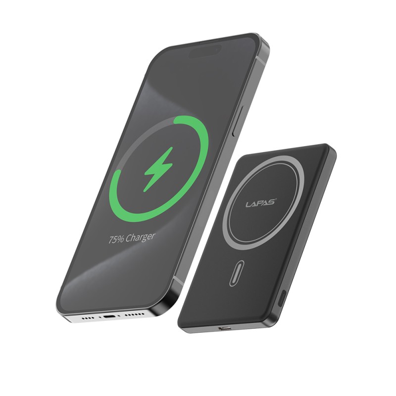 Lapas LP-PW003 Ultra Slim Fast Charging Wireless Powerbank 5000mAh 15W - 10