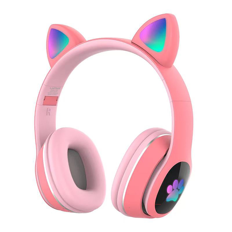 Lapas P40 Kedi Kulaklı Tasarımlı RGB Işıklı Bluetooth Kulaklık - 2