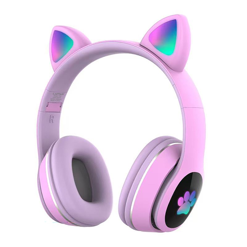 Lapas P40 Kedi Kulaklı Tasarımlı RGB Işıklı Bluetooth Kulaklık - 6