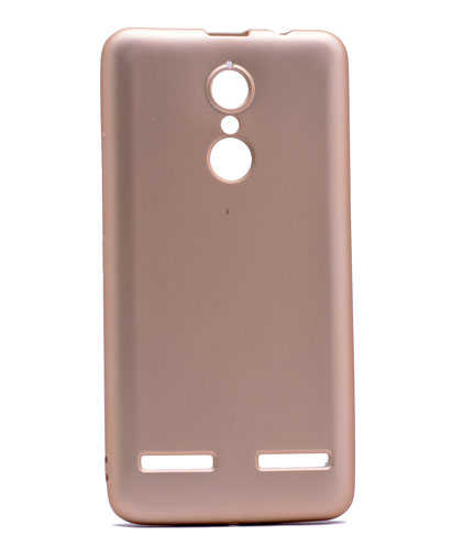 Lenovo K6 Note Kılıf Zore Premier Silikon Kapak - Gold