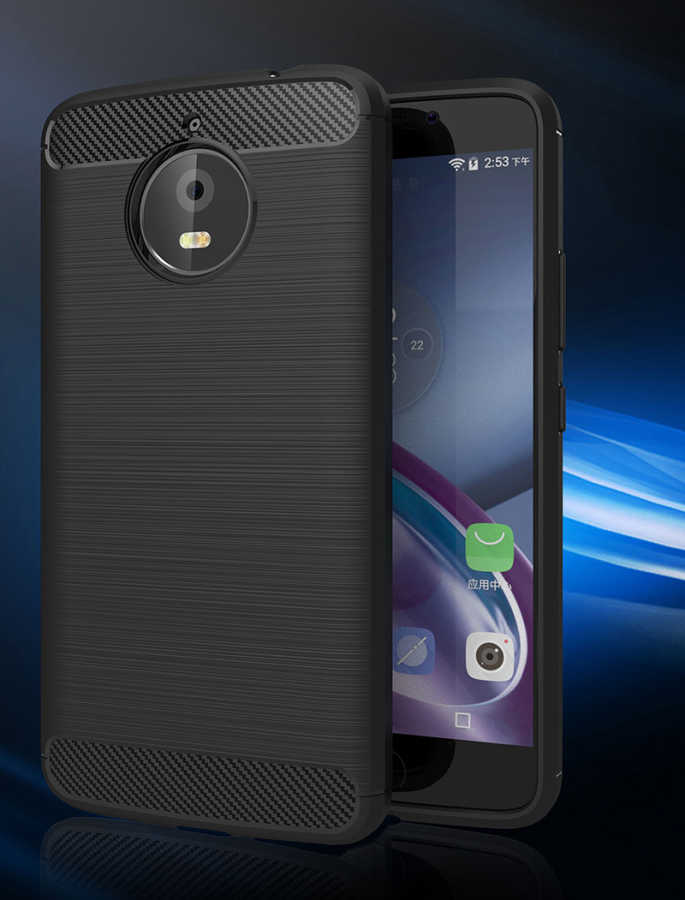 Lenovo Moto E4 Plus Kılıf Zore Room Silikon Kapak - Siyah