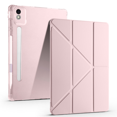Lenovo Idea Tab Pro 12.7 TB-373FU Kılıf Zore Tri Folding Kalem Bölmeli Standlı Kılıf - Zore