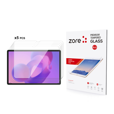 Lenovo Idea Tab Pro 12.7 TB-373FU Zore 5in1 Tablet Tempered Glass Screen Protector - Zore