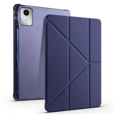Lenovo M11 TB-330FU Case Zore Tri Folding Stand Pen Compartment Case - Zore
