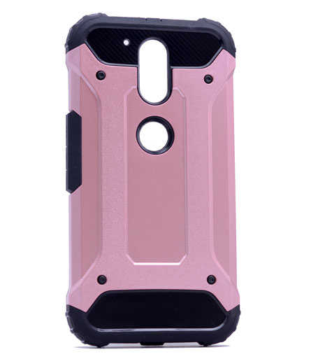Lenovo Moto G4 Kılıf Zore Crash Silikon Kapak - Rose Gold
