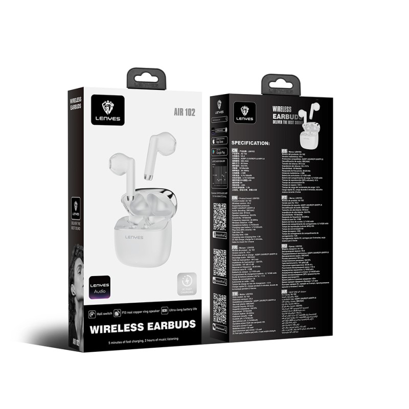 Lenyes Air 102 TWS Kulak İçi Bluetooth v5.4 Kulaklık - 8