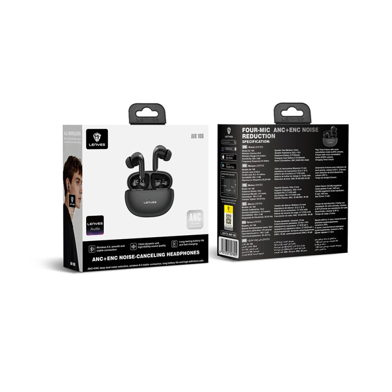 Lenyes Air 106 ANC/ENC Teknolojili Kulak İçi Bluetooth Kulaklık v6.0 - 7
