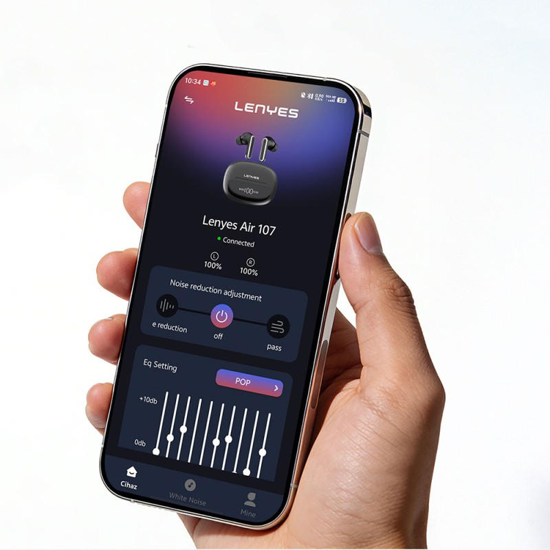 Lenyes Air 107 ANC/ENC Teknolojili 360 Derece Panaromik Ses Özellikli Kulak İçi Bluetooth Kulaklık v6.0 - 8
