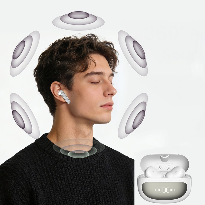 Lenyes Air 107 ANC/ENC Teknolojili 360 Derece Panaromik Ses Özellikli Kulak İçi Bluetooth Kulaklık v6.0 - 5