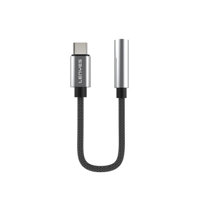 Lenyes AX105 Type-C to 3.5mm Aux Converter Braided Audio Adapter - 1