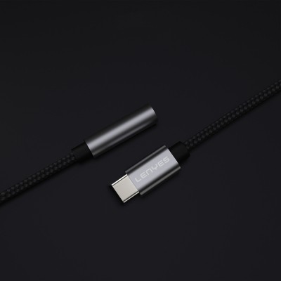 Lenyes AX105 Type-C to 3.5mm Aux Converter Braided Audio Adapter - 3