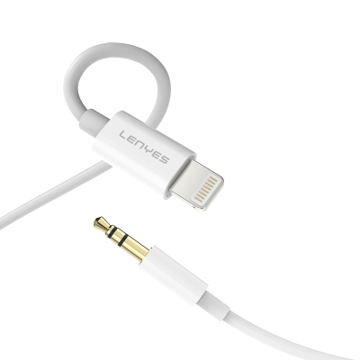 Lenyes AX106 Lightning to 3.5mm AUX Audio Kablo 1M - Lenyes