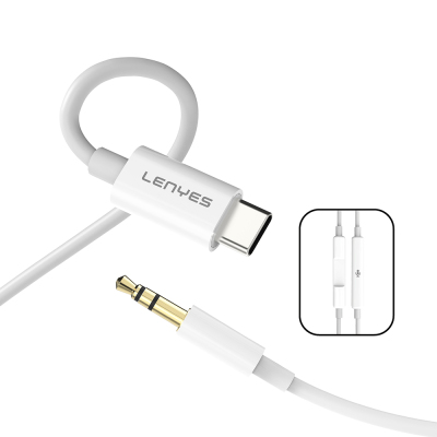 Lenyes AX106 Type-C to 3.5mm AUX Audio Kablo 1M - Lenyes