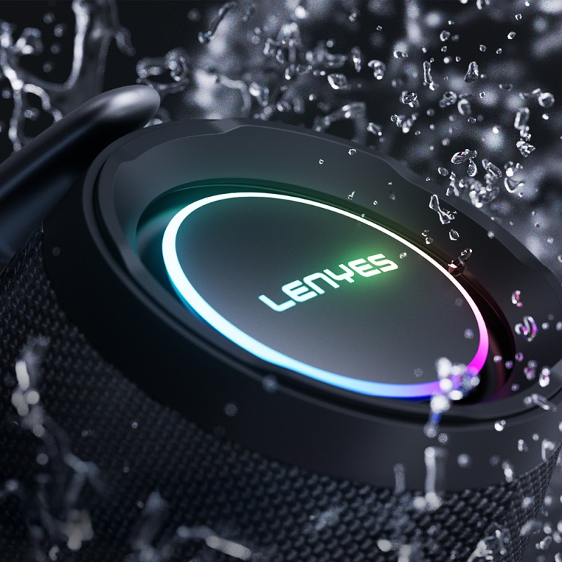 Lenyes Boost X Series RGB Illuminated Portable Bluetooth Speaker with Dual Microphones v5.3 600W - 3
