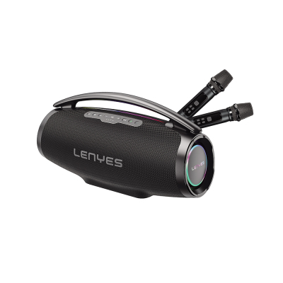 Lenyes Boost X Serisi RGB Işıklı Çift Mikrofonlu Taşınabilir Bluetooth Hoparlör v5.3 600W - Lenyes