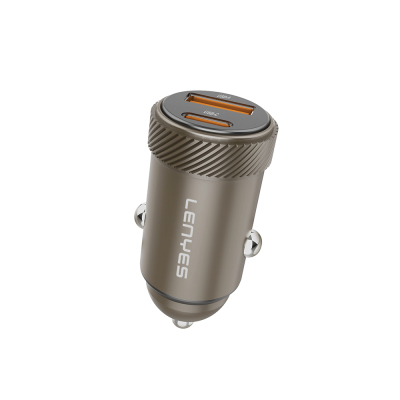 Lenyes CA57 Fast Charging Dual Type-C + USB-A Port Mini Car Charger 30W - Lenyes