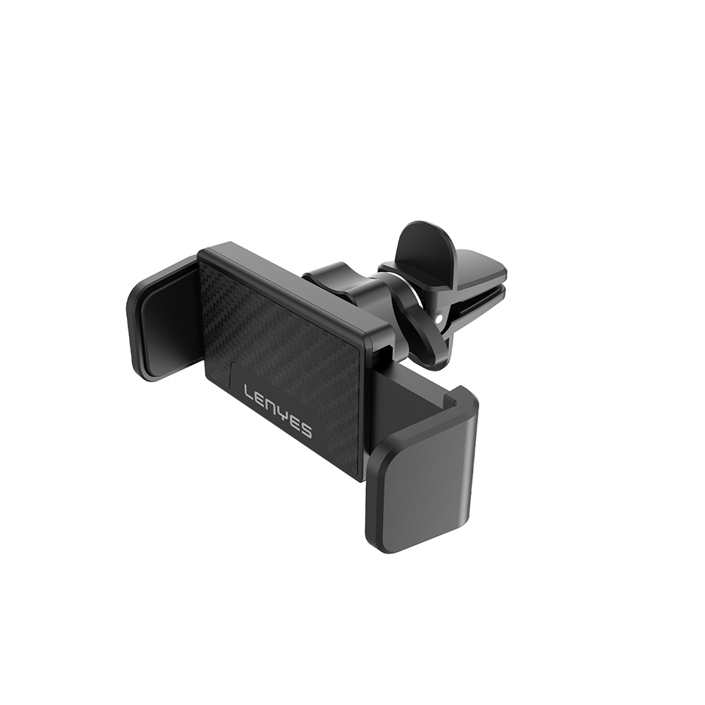 Lenyes CR144 360° Dönebilen Havalandırma Tasarım Araç Telefon Tutucu - Siyah