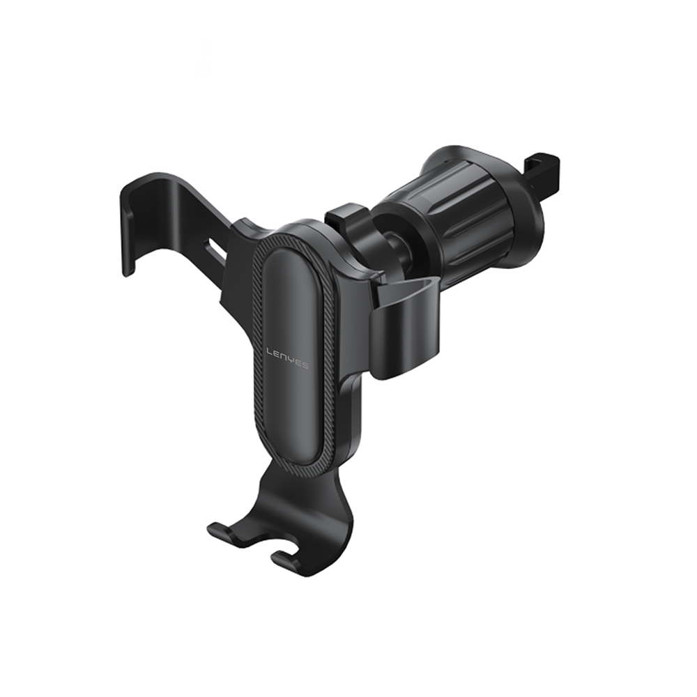 Lenyes CR181 360 Derece Dönebilen Havalandırma Tasarımlı Araç Telefon Tutucu - Siyah