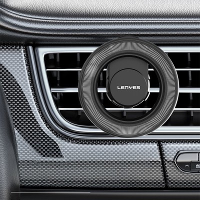 Lenyes CR183 M-safe Magnetik Özellikli 360 Derece Dönebilen Havalandırma Tasarım Araç Telefon Tutucu - 3