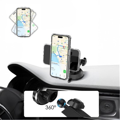 Lenyes CR184 360 Derece Dönebilen Teleskopik Vantuzlu Araç Telefon Tutucu - 4