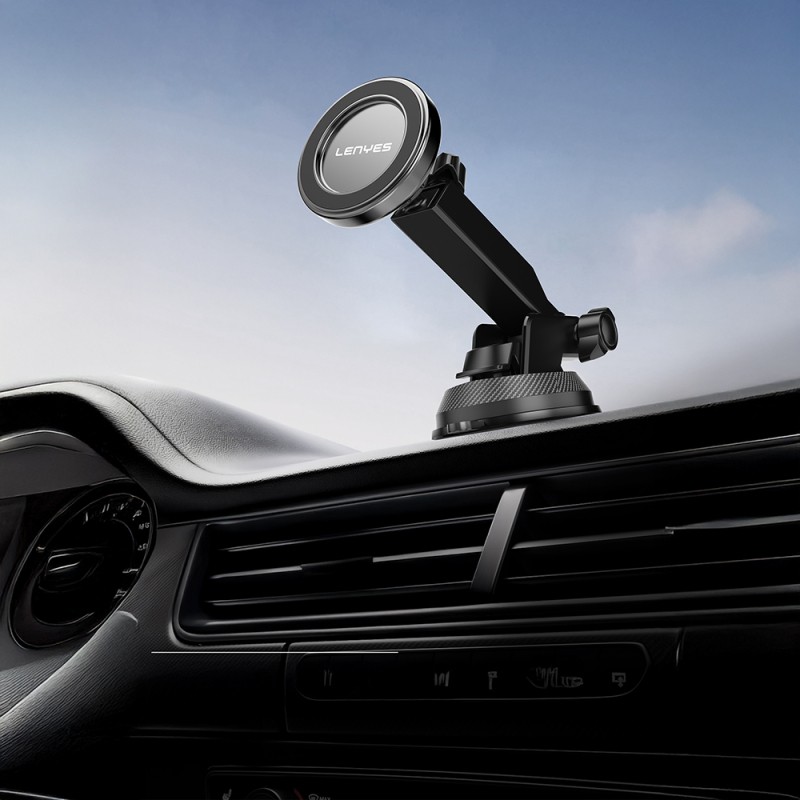 Lenyes CR184 360 Derece Dönebilen Teleskopik Vantuzlu Araç Telefon Tutucu - 5