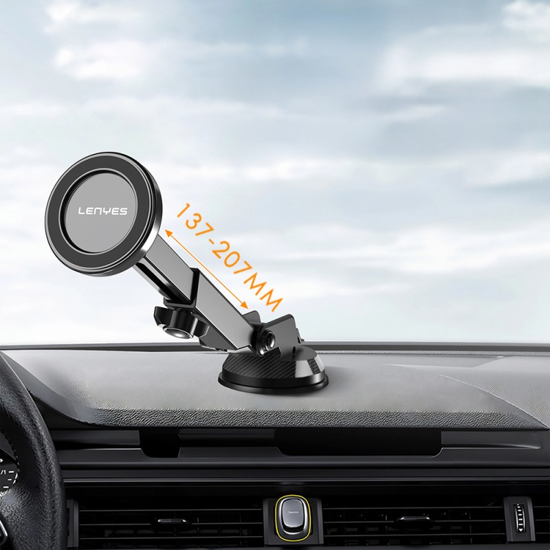 Lenyes CR184 360 Derece Dönebilen Teleskopik Vantuzlu Araç Telefon Tutucu - 7