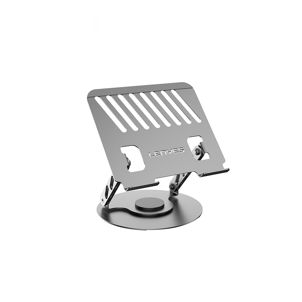 Lenyes CR190 360 Derece Dönebilen Katlanabilir Laptop Standı - Gümüş