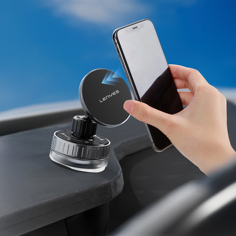 Lenyes CR192 Vacuum Feature 360 ​​Degree Rotatable Magnetic Phone Holder - 7